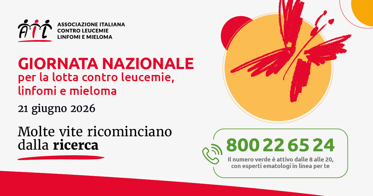 Leucemie, la Giornata nazionale AIL punta su ricerca, assistenza e riabilitazione