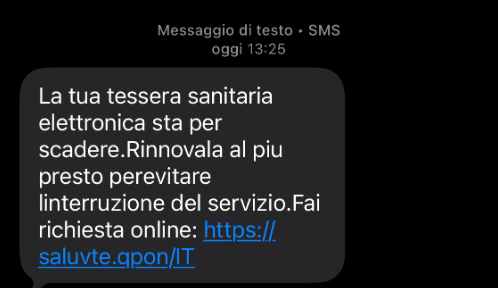 Tessera sanitaria, attenzione a email e sms su rinnovo. L’allarme del Ministero: “Sono falsi. È una truffa”